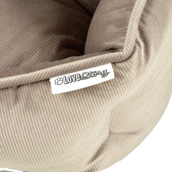 Jasnobrązowe legowisko dla psów ø 40 cm – Love Story-image-3