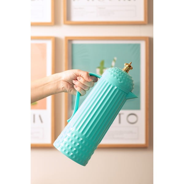 Turkusowy termos 920 ml Crown  – PT LIVING-image-1