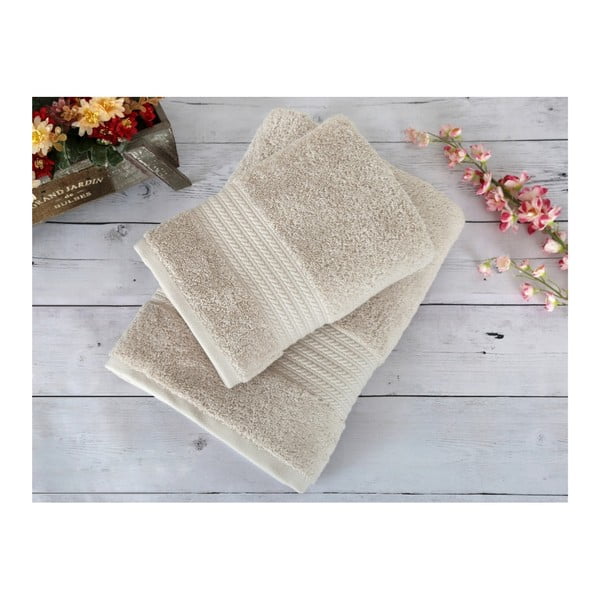 Beżowy ręcznik Irya Home Egyptian Cotton, 70x130 cm