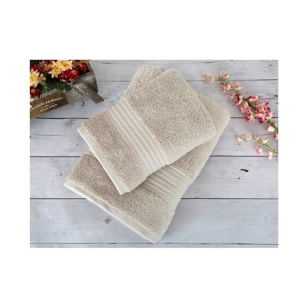 Beżowy ręcznik Irya Home Egyptian Cotton, 70x130 cm