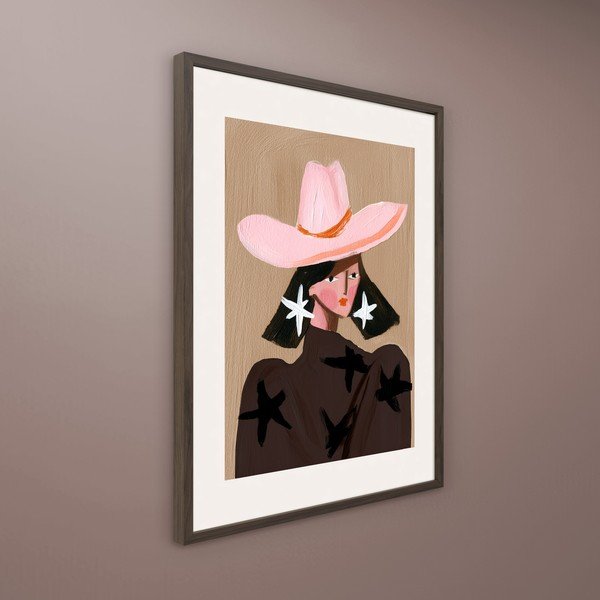 Obraz drukowany z ramą w zestawie 50x70 cm Cowgirl – Styler-image-2