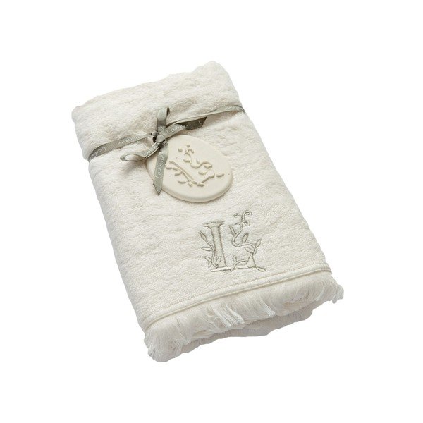 Ręcznik z inicjałem L, 50x90 cm