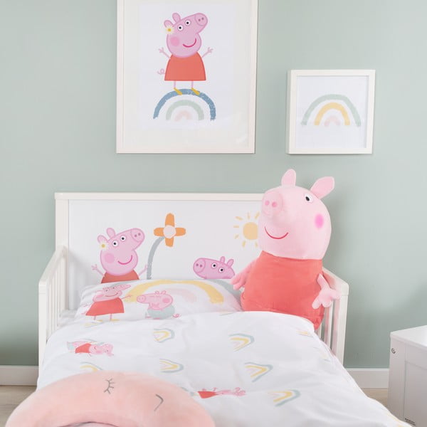 Bawełniana pościel dziecięca do łóżeczka 100x135 cm Peppa Pig – Roba-image-2