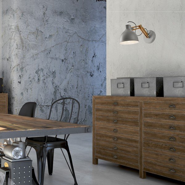 Szaro-brązowy kinkiet ø 15 cm Marcello – LAMKUR-image-1