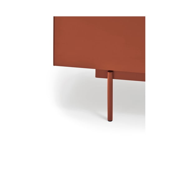 Ceglasto-naturalna szafka nocna w dekorze dębu Otto – Teulat-image-4