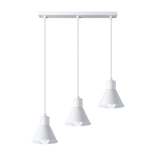 Biała lampa wisząca z metalowym kloszem 45x14 cm Martina – Nice Lamps