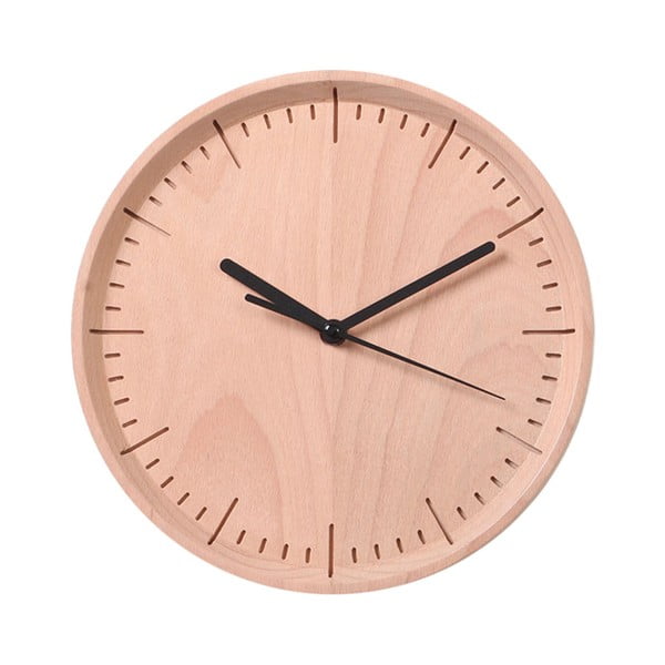 Zegar z drewna bukowego Qualy&CO Meter