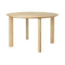 Okrągły stół z litego drewna dębowego ø 120 cm Comfort Circle – UMAGE