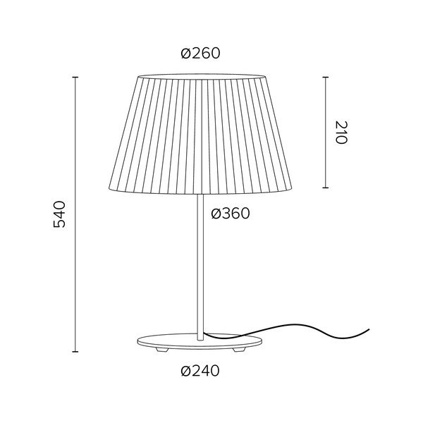 Beżowa lampa stołowa Sotto Luce Kami, ⌀ 26 cm-image-1