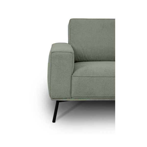 Zielony narożnik z tkaniny szenilowej (prawostronny/w kształcie litery L) Amsterdam – Scandic-image-4