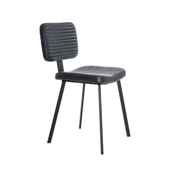 Czarne krzesła z imitacji skóry zestaw 2 szt. Masana – Light & Living