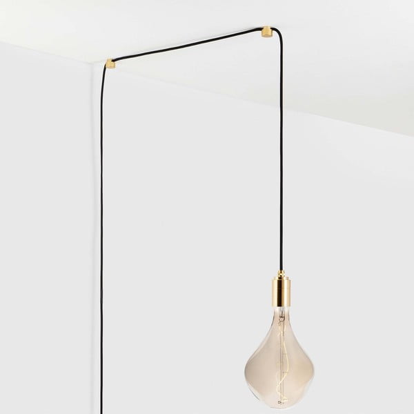 Lampa wisząca w czarno-złotym kolorze ø 4 cm Plug & Play – tala-image-3