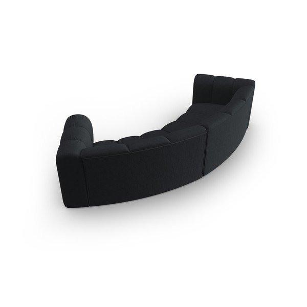 Czarna sofa 322 cm Lupine – Micadoni Home-image-4