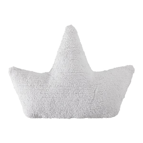 Biała poduszka bawełniana wykonana ręcznie Lorena Canals Boat, 22x50 cm