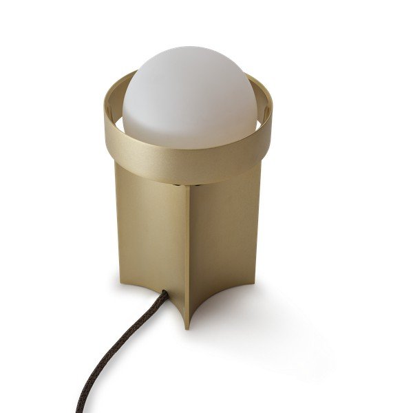 Lampa stołowa w kolorze złota ze ściemniaczem i szklanym kloszem (wysokość 22 cm) Loop – tala-image-3