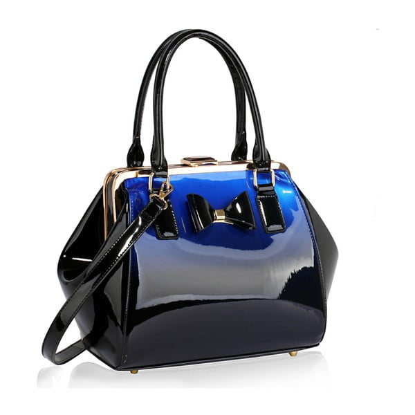 Niebiesko-czarna torebka L&S Bags Satino