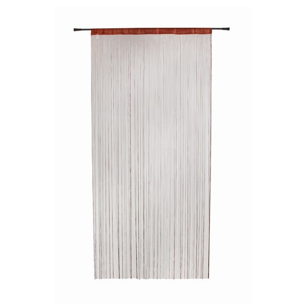 Brązowa zasłona na drzwi 100x200 cm String – Mendola Fabrics