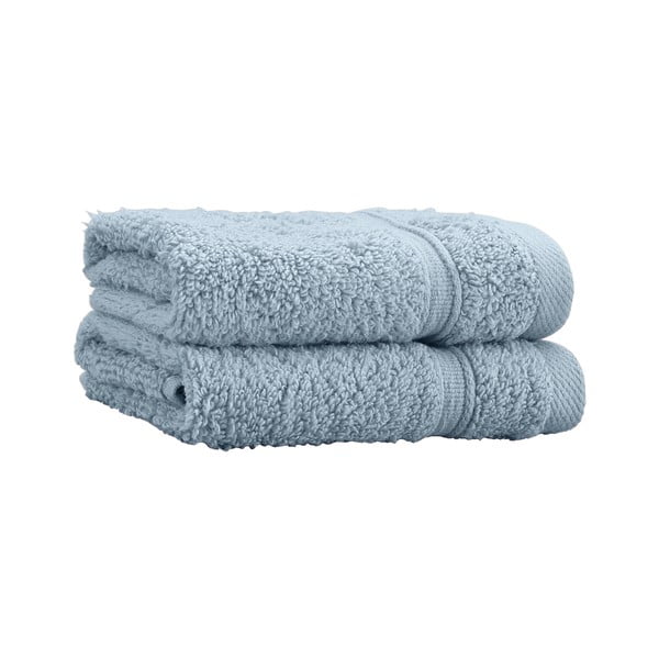 Niebieskie bawełniane ręczniki frotte zestaw 2 szt. 30x30 cm Zero Twist – Catherine Lansfield