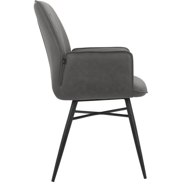 Antracytowe krzesła zestaw 2 szt. Anzo – Støraa-image-2