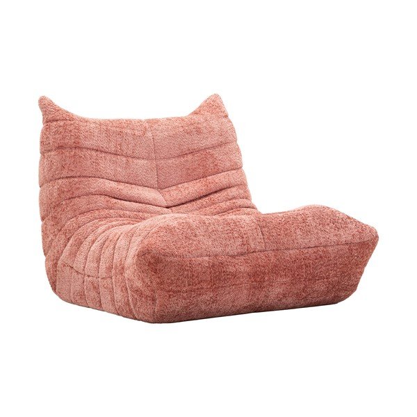 Różowy worek do siedzenia z materiału bouclé Mask – Mauro Ferretti