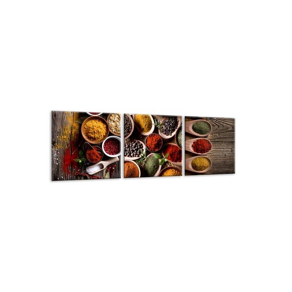 Zestaw 3 obrazów Styler Glasspik Set Spices Tres-image-1