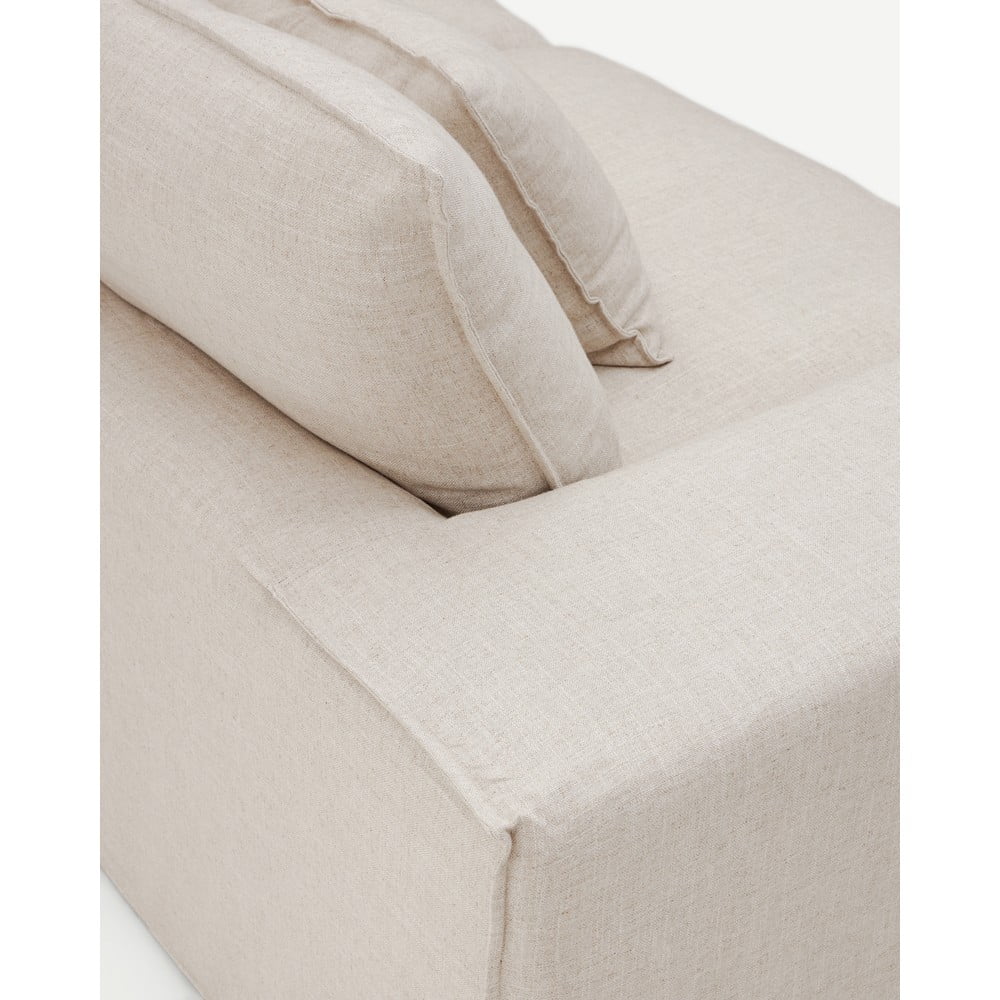 Beżowa lniana sofa 240 cm Anarela – Kave Home (zdjęcie 8)