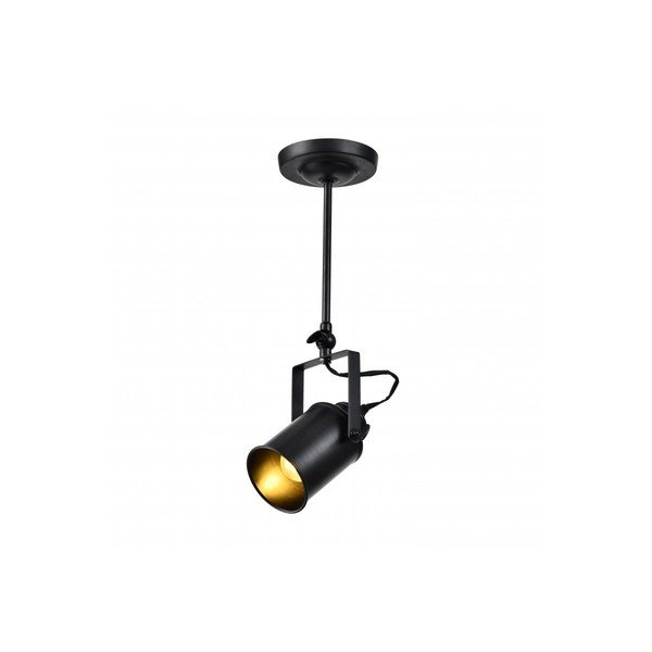Czarna lampa sufitowa z metalowym kloszem ø 8,5 cm Demir – GTV
