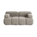 Beżowa aksamitna sofa modułowa 190 cm Lokua – Makamii