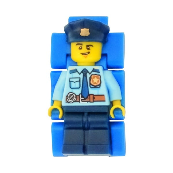Zegar dziecięcy z figurką LEGO® City Police Officer-image-3