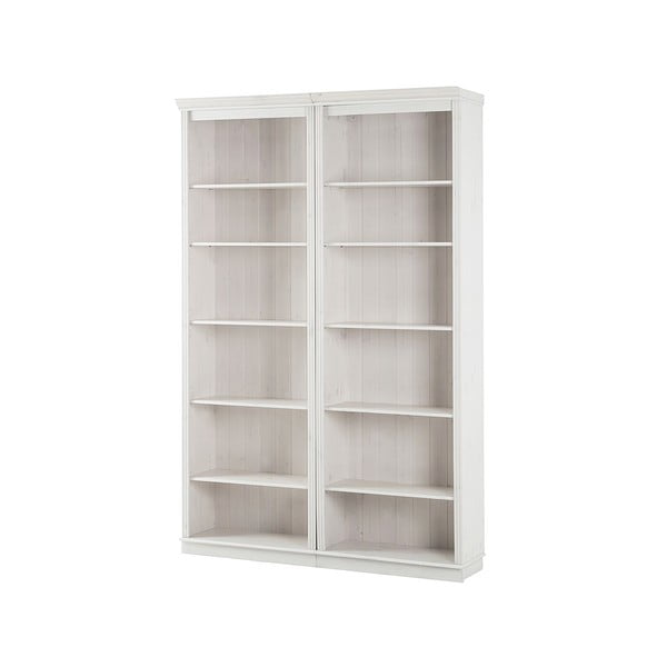 Biały regał z litego drewna sosnowego 148x223 cm Anita – Støraa-image-2