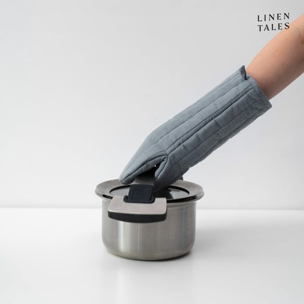 Lniana rękawica kuchenna Blue Fog – Linen Tales-image-1