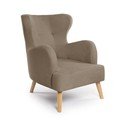 Beżowy fotel typu uszak Noemye – Bonami Selection