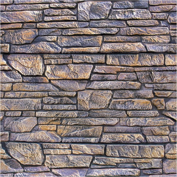 Naklejka ścienna Ambiance Wall Decal Materials Stone Facing of Torrerdam, 40x40 cm