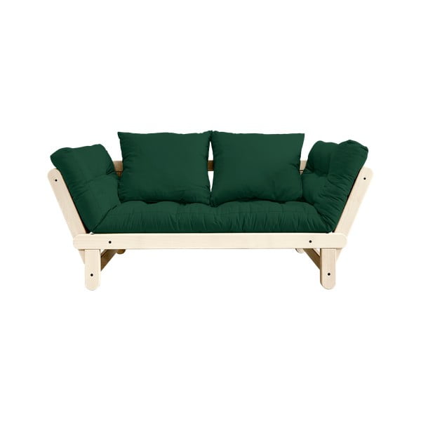 Sofa rozkładana Karup Design Beat Natural Clear/Dark Green