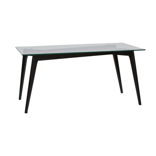 Stół do jadalni z czarnymi nogami Marckeric Janis, 160x90 cm