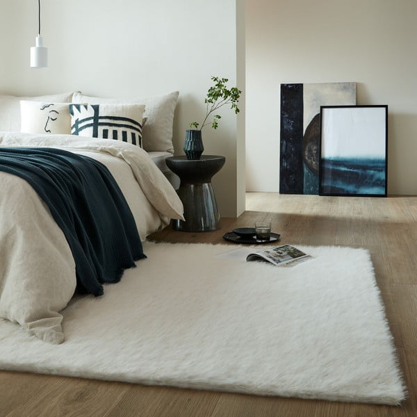 Biała syntetyczna skóra 160x230 cm Alpine Faux Fur – Flair Rugs-image-1