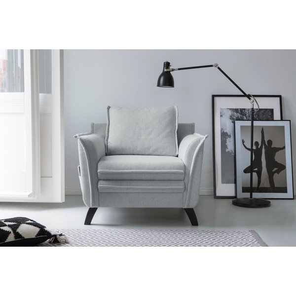 Jasnoszary fotel Miuform Charming Charlie-image-1