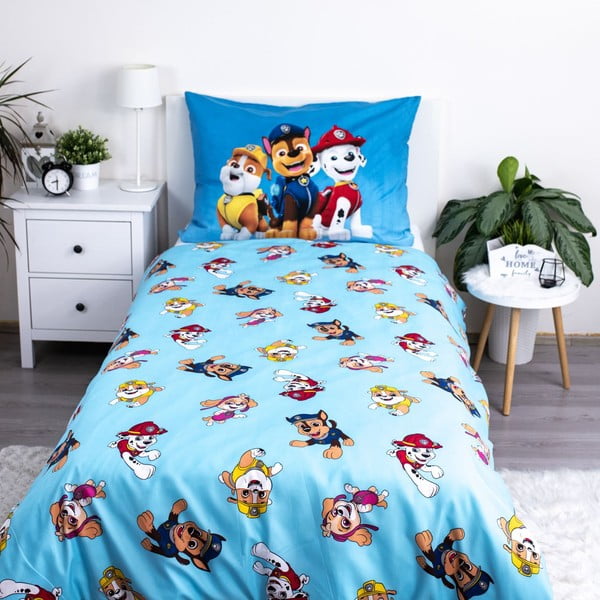Dziecięca pościel jednoosobowa z mirowłókna 140x200 cm Paw Patrol – Jerry Fabrics-image-2