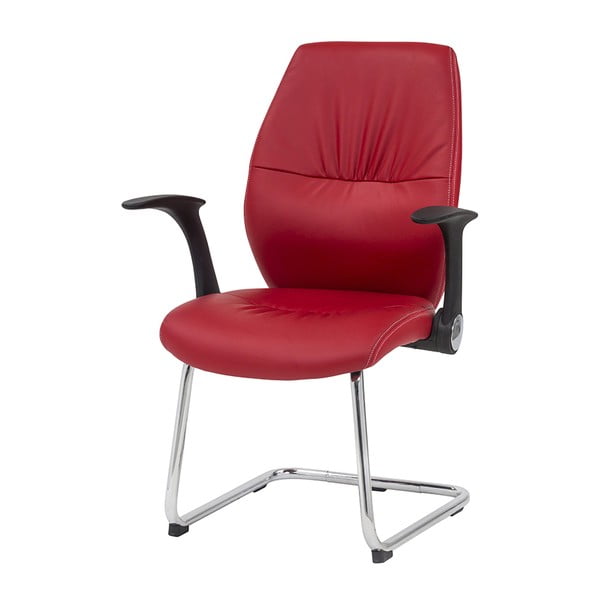 Krzesło biurowe Icaro, czerwone
