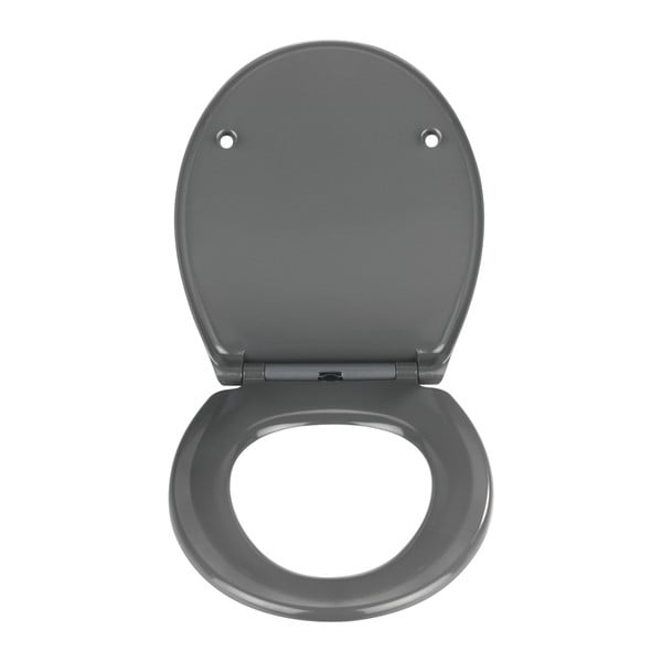 Grafitowa deska sedesowa z łatwym domknięciem Wenko Samos, 44,5x37,5 cm-image-1