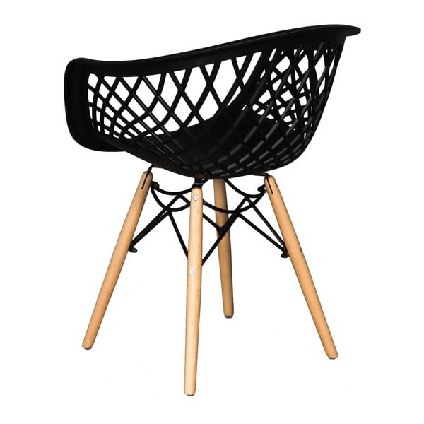 Zestaw 2 czarnych krzeseł Evergreen House René-image-2