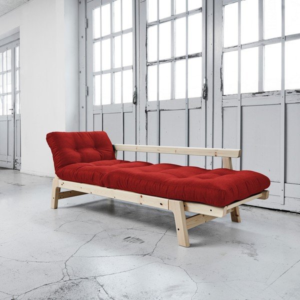 Sofa rozkładana Karup Step Natural/Passion Red-image-2