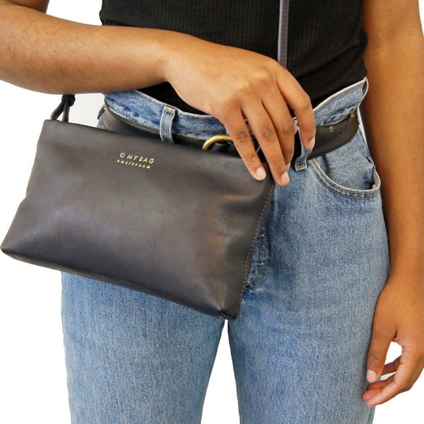 Skórzana torebka/kopertówka O My Bag Dashing Daisy Midnight Blue-image-2