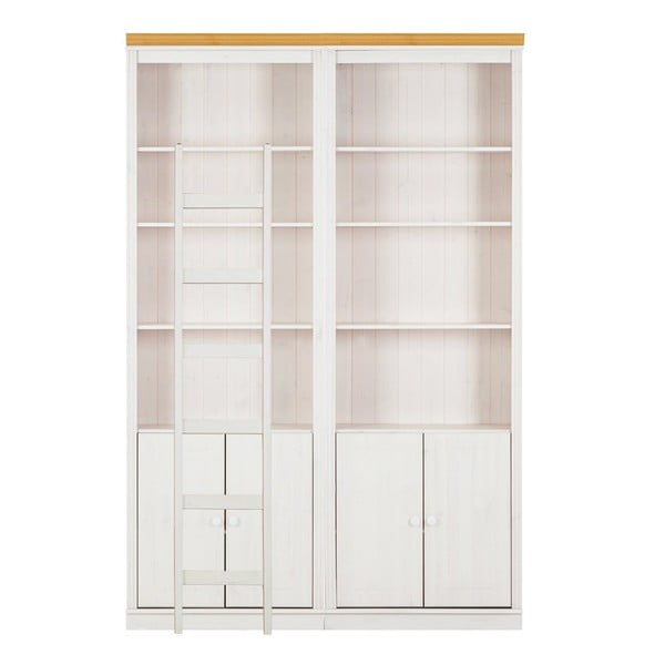 Biały regał z litego drewna sosnowego 148x223 cm Anita – Støraa