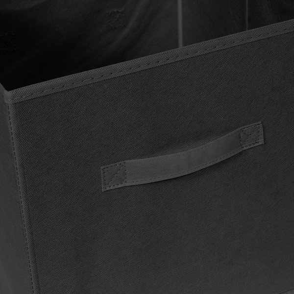 Czarny tekstylny pojemnik 31x31x31 cm – Compactor-image-4