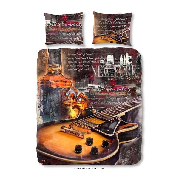 Pościel bawełniana Muller Textiels Guitar, 200x200 cm