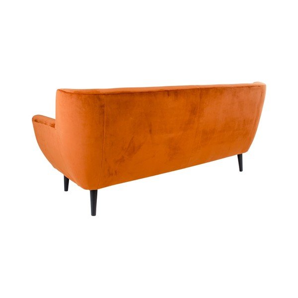 Pomarańczowa sofa pokryta aksamitem House Nordic Monte-image-2