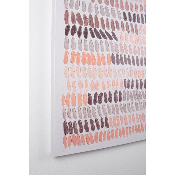 Obraz z ręcznie malowanymi elementami z ramą w zestawie/na płótnie 90x120 cm Naska – Bizzotto-image-1