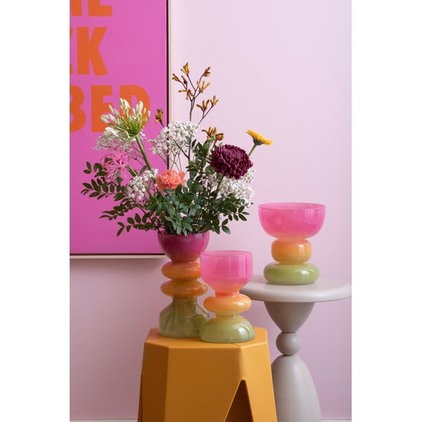 Musztardowy plastikowy stołek Cherish – Leitmotiv-image-2