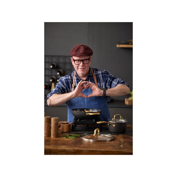 Garnek aluminiowy z pokrywką i nieprzywierającą powierzchnią odpowiedni na indukcję 2,6 l – Holm-image-3